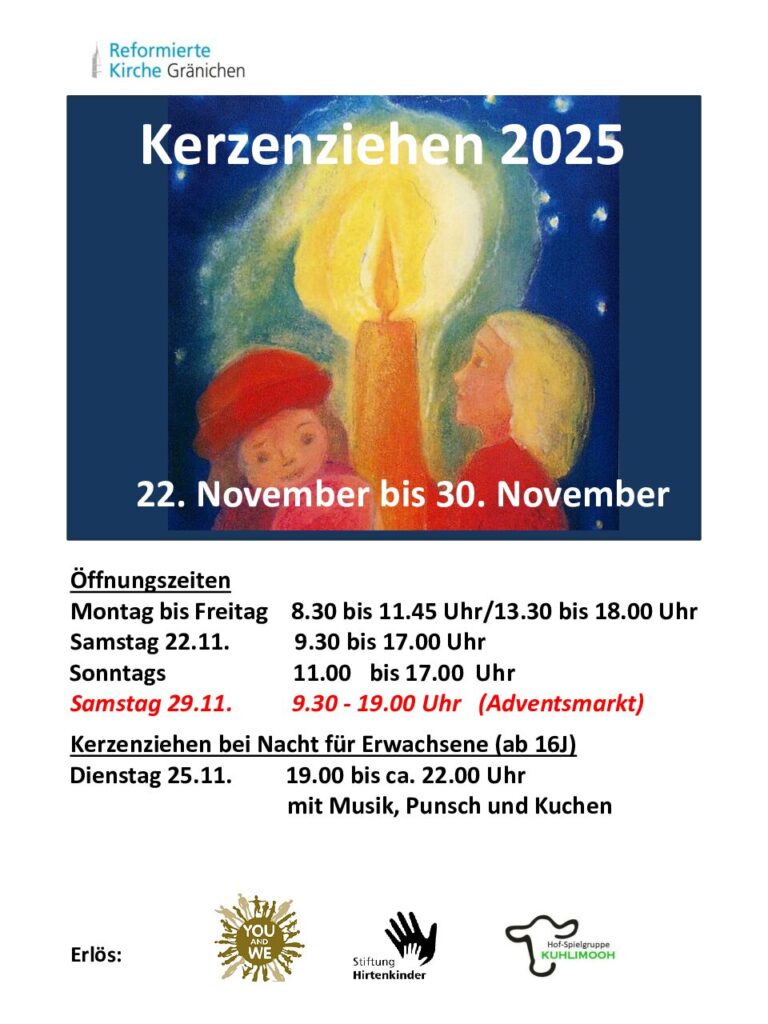 Kerzenziehen Plakat 2025