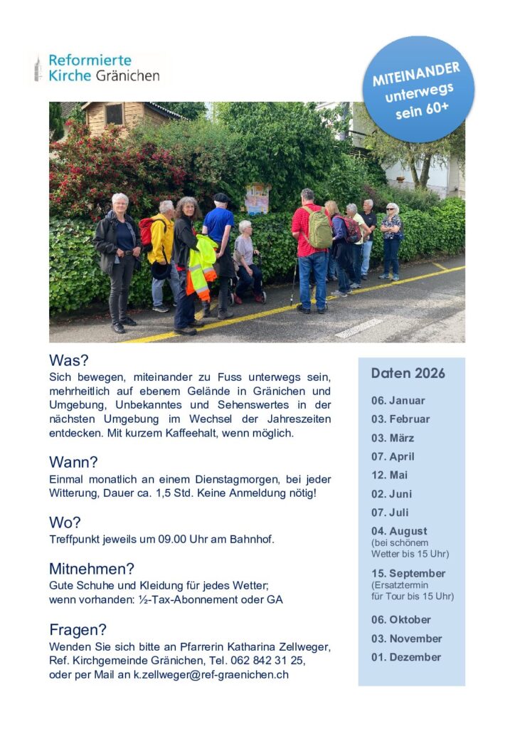 Flyer Miteinander Unterwegs Sein 2026