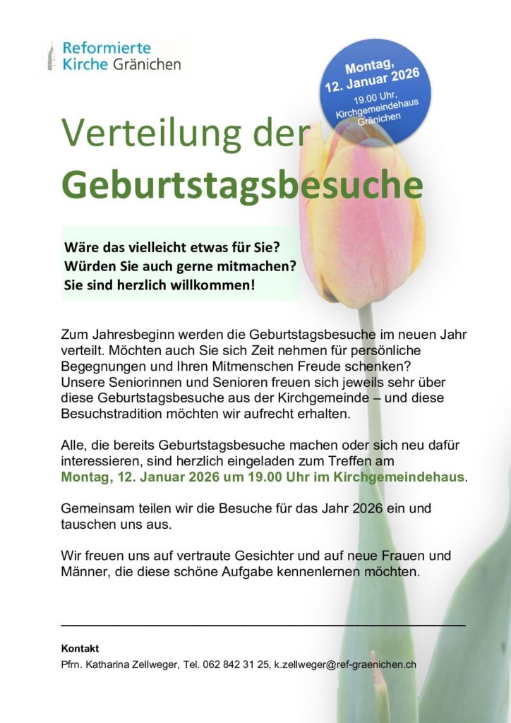 Verteilung Geburtstagsbesuche 2026