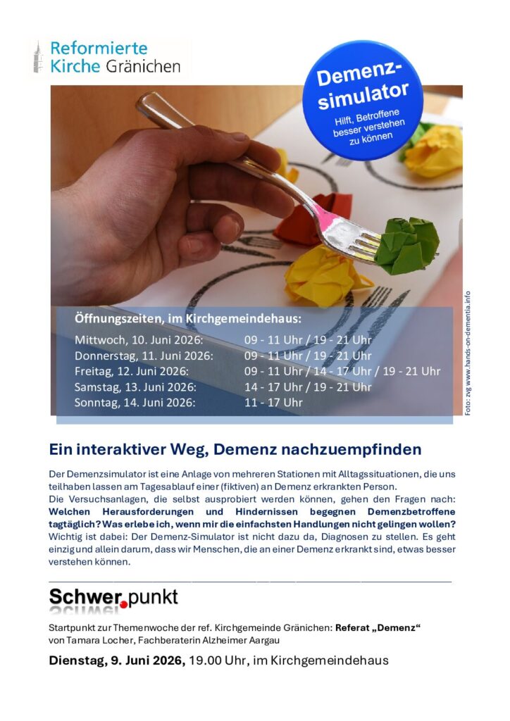 Flyer Demenzsimulator Juni 2026