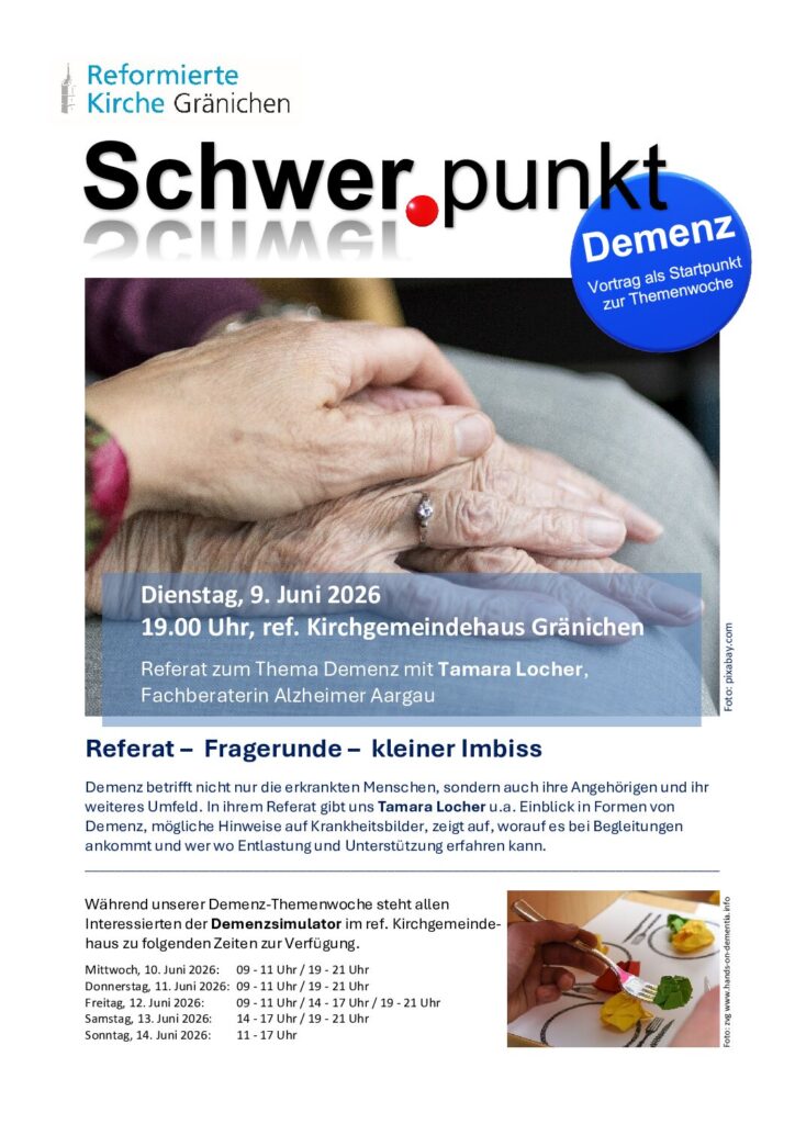 Flyer Schwerpunkt Demenz Juni 2026